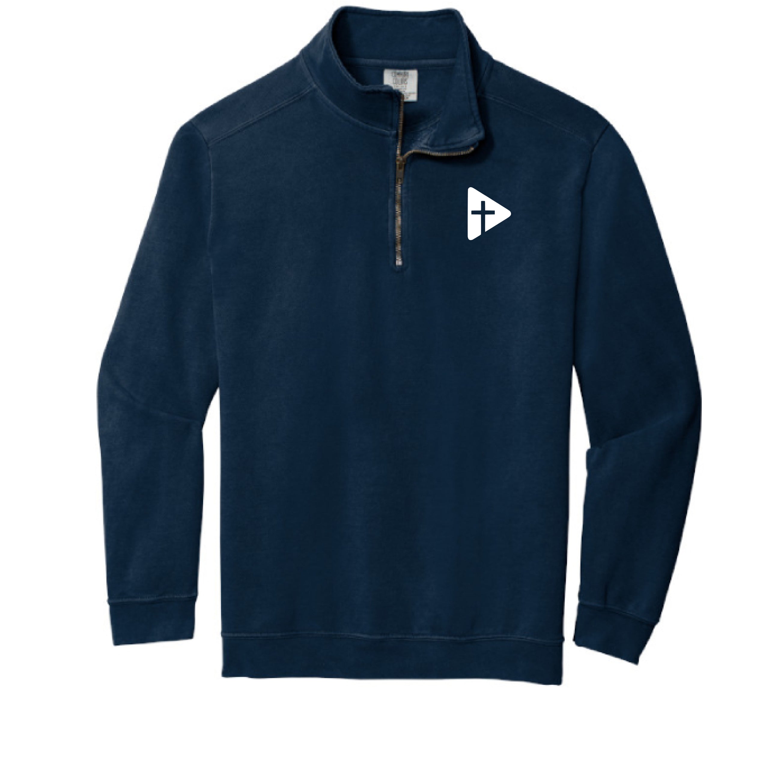 Play Button Quarter Zip